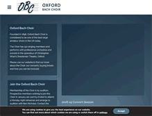 Tablet Screenshot of oxfordbachchoir.org